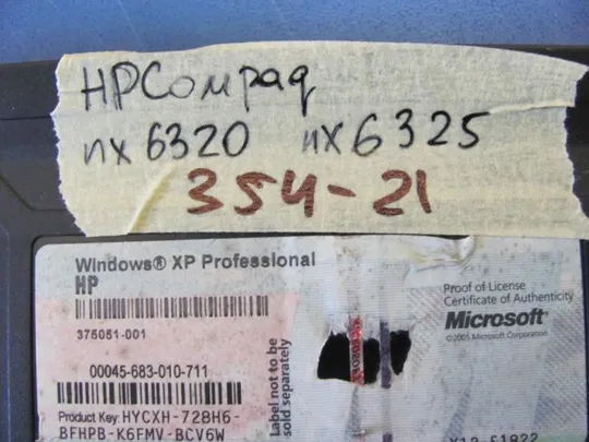№74-7 Сервісна кришка 375051-001 для HP Compaq NX6320 NX6325 у хорошому стані Оригинал З аукціону
