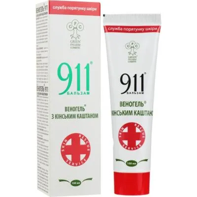 Купити Бальзам для тела Green Pharm Cosmetic 911 Веногель с конским каштаном 100 мл (4820182110351)