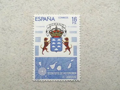 фото, Поштова марка Іспанія " Геральдика " 1984 рік **