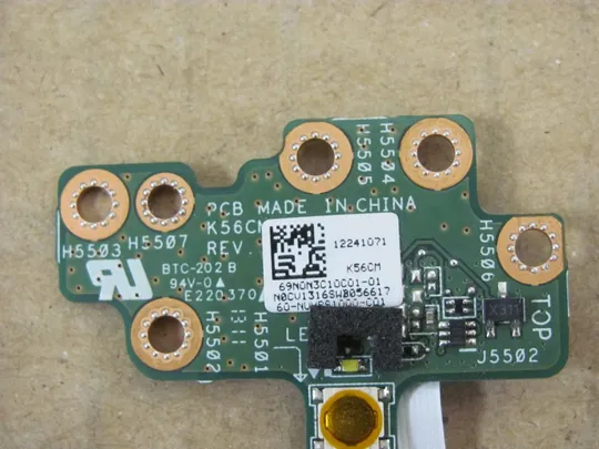 46-29 плата кнопки ВКЛ 69N0N3C10C01 для ASUS K56CM K56C K56CM R505C оригінал Продаж