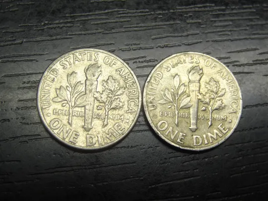 Купити 1 дайм 1968 США (два різновиди)