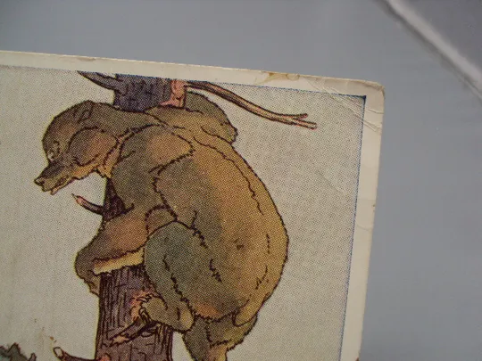 Открытка народная сказка Собака и волк 1955 год худ. В.Н. Тиханович №16004 З аукціону