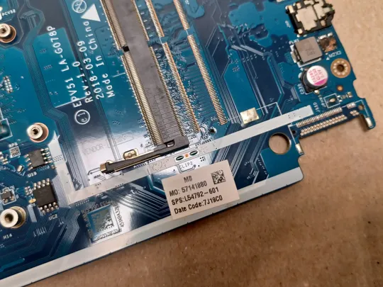 номер1079-25 материнська плата EPV51 LA-G078P AMD A4-9125 для  HP 255 G7, 15-db Mainboard Материнка Основна плата Системна плата Плата системи Laptop motherboard мамка ноутбучна плата оригінал в Україні