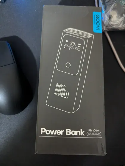 фото, QOOVI Q-100w 20000mAh PD 100W 74Wh PowerBank Павер бенк для ноутбука, смартфона, мініПК