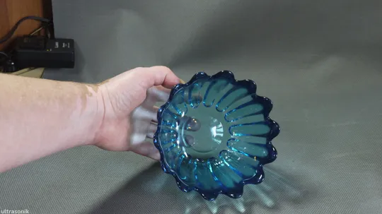 Цукерниця ваза бірюзове кольорове старе радянське скло Вживане Продаж