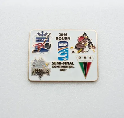 фото, значок хоккей  Континентальный кубок 2016 1/2 финала участник ФК Кременьчуг