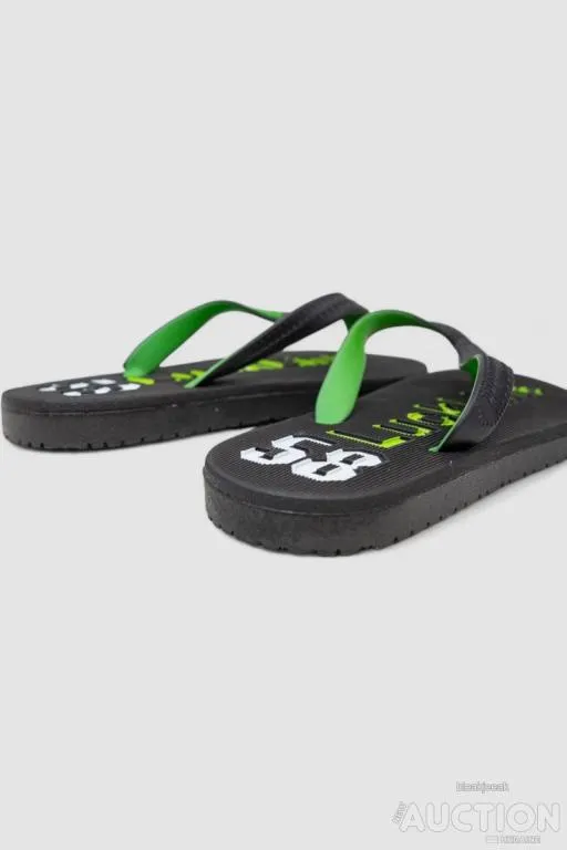 Вьетнамки женские, цвет черно-салатовый, 243R2002L-61 Продаж