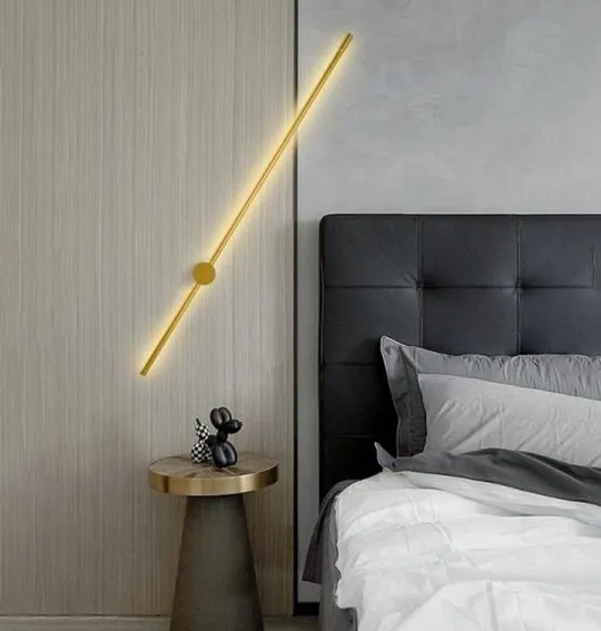 Бра настенное LED WJ014/1000-ab-k Латунь 10х6х100 см. З аукціону