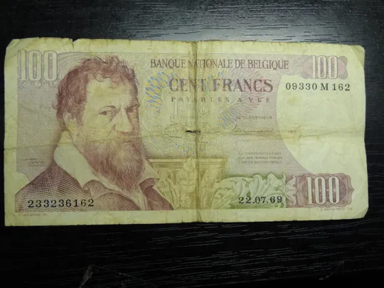 100 франків Бельгія 1969 Ціна