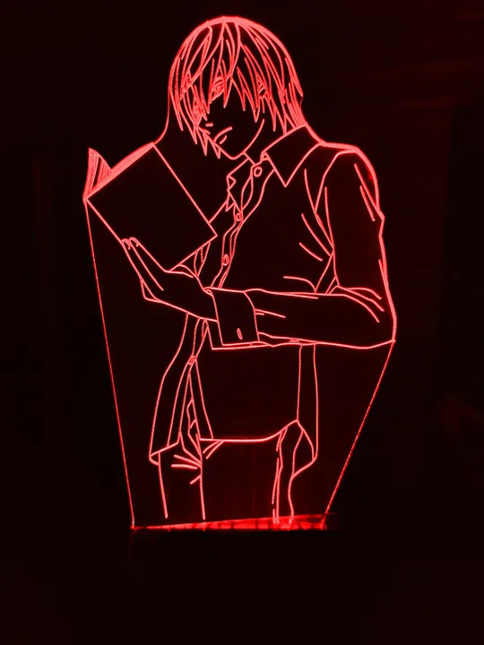 Акриловий світильник-нічник Зошит Смерті Лайт 2 червоний tty-n000844 Ціна