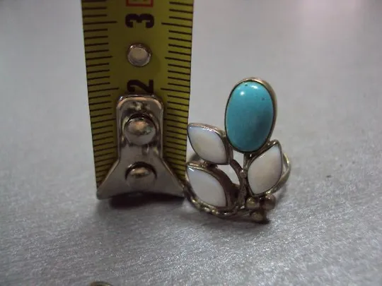 Купити Бижутерия набор подвеска кулон и кольцо 17,5 размер листья мнц №11834