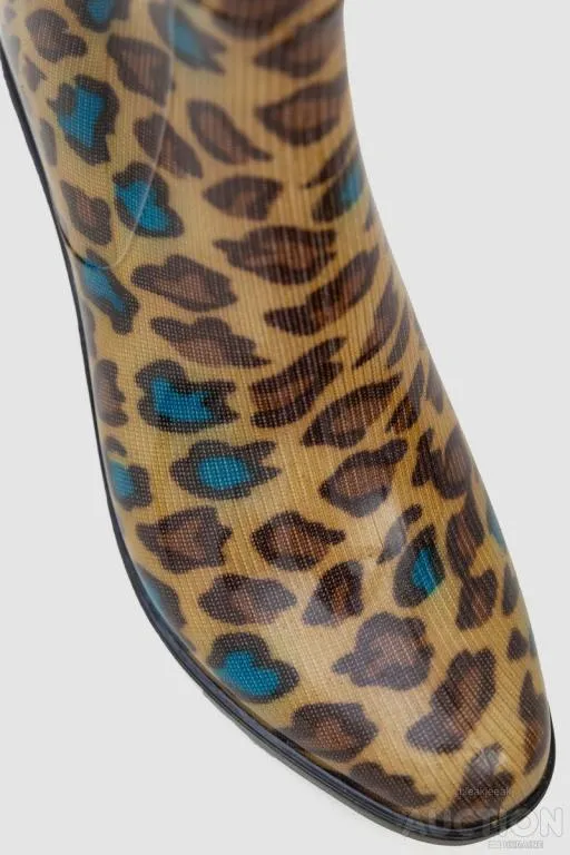 Купити Сапоги резиновые женские, цвет бежево-коричневый, 243R001-163