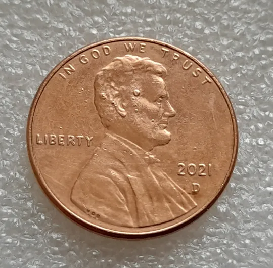 (8144 ря) 1 цент 2021 D США Ціна