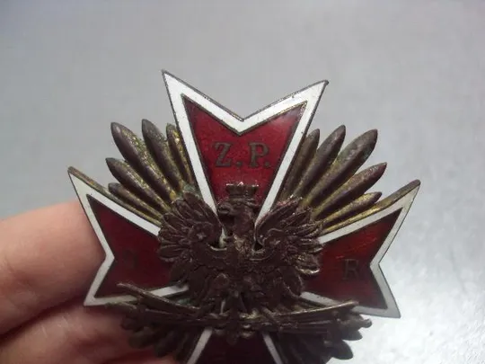 знак польша крест подхорунжий запаса O.R. Z.P.R.P. номер 20 №1101 З аукціону