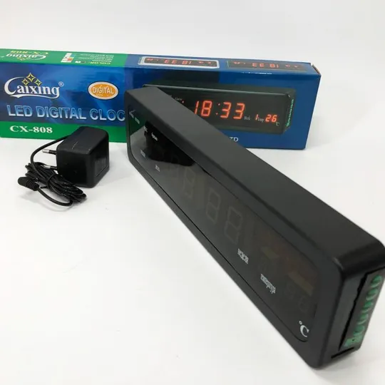 Электронные часы Caixing СХ-808, Цифровые настольные часы квадратные, LED Лед часы настольные Інтернет-аукціон