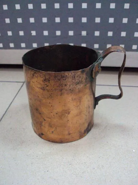 Кружка медь старая высота 11,5 см, диаметр 10,9 см №261 Ціна