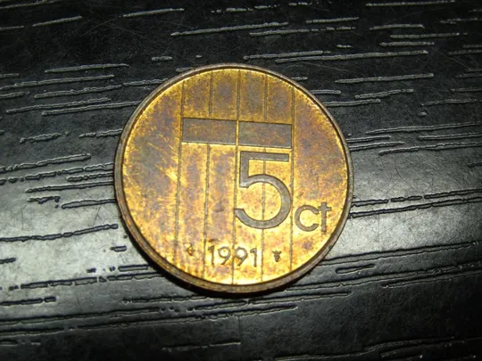 5 центів 1991 Нідерланди Ціна