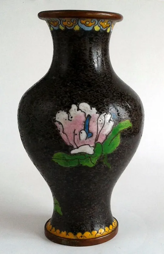 Купити Антикварна колекційна ваза клуазоне Cloisonne мідь XIX століття