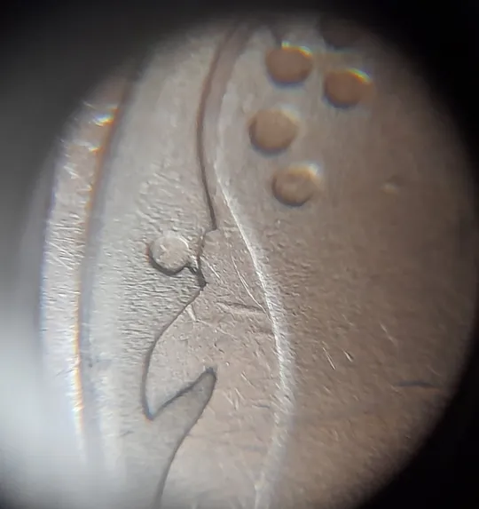 Купити (4308) 50 копійок 1992 1АВс викрошка між 6 та 7 гронами + широкий кант аверса (50 копеек 1992 брак)