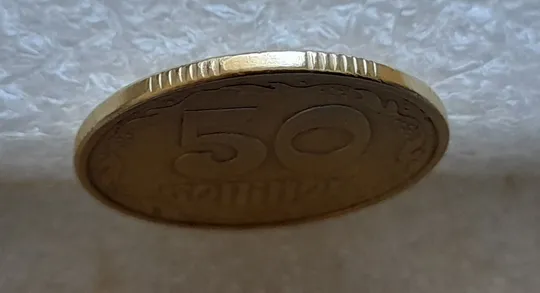 (1688) 50 копійок 1994 1.2АЕк поворот (порушення соосності) (50 копеек 1994 1.2АЕк брак сдвиг) Де купити