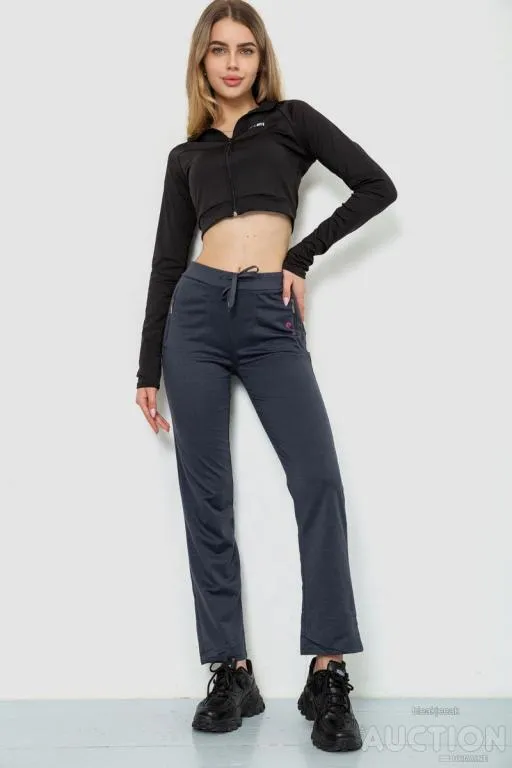 Купити Спорт штаны женские, цвет серый, 244R514