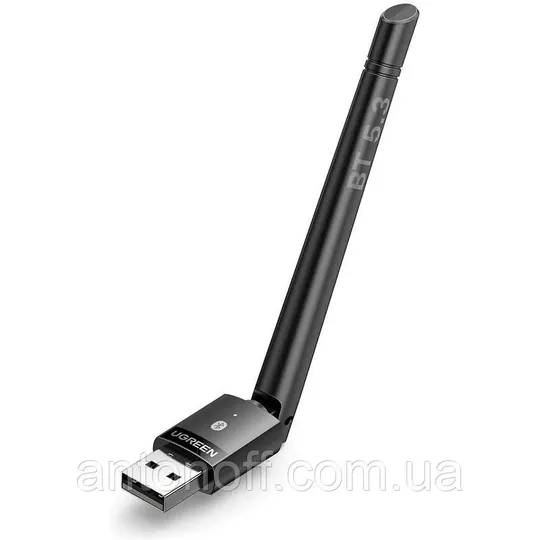 USB адаптер Ugreen CM656 / 15610 Bluetooth 5.3 Adapter з антеною Чорний З аукціону