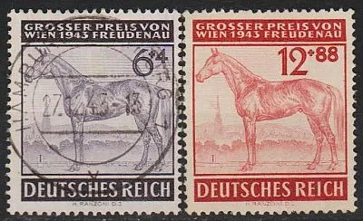 фото, 1943 - Рейх - Турнір у Відні Mi.857-58_ гаш _3,20 €