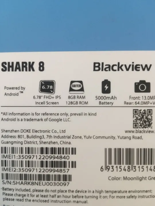 Blackview shark 8 8/128 гб Інтернет-аукціон