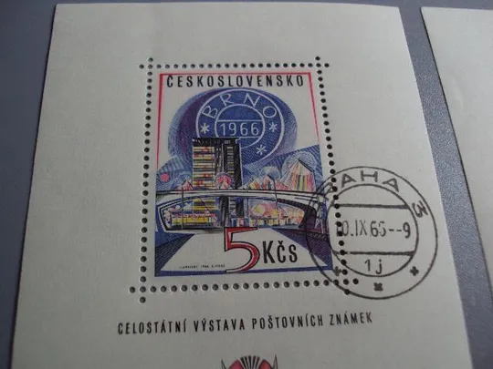 Купити марка чехословакия блок 1966 лот гаш №10058