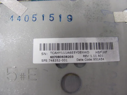 772-8 Кришка панель палмрест 6070B0638203 748352-001 для HP Folio 9470m, 9480m оригінал На торгах