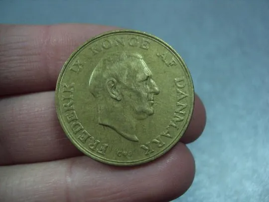 Купити монета дания 1 крона 1958 №8294
