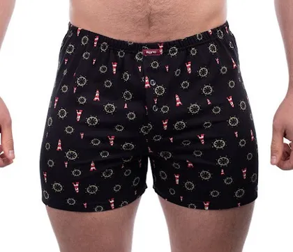 фото, Чоловічі боксери облягаючі сімейні класика Bono облягаючі МО 000353 чорні розмір 46 S 50