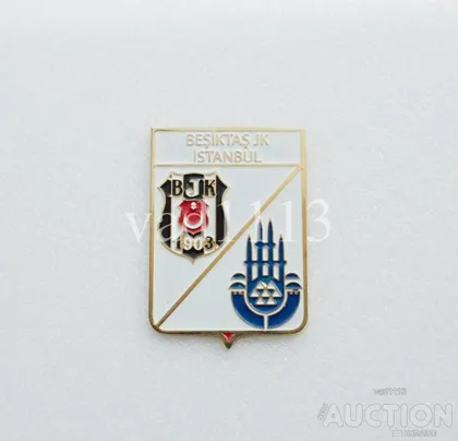фото, значок футбол  ФК Бешикташ Стамбул Турция  (серия герб города и эмблема клуба)