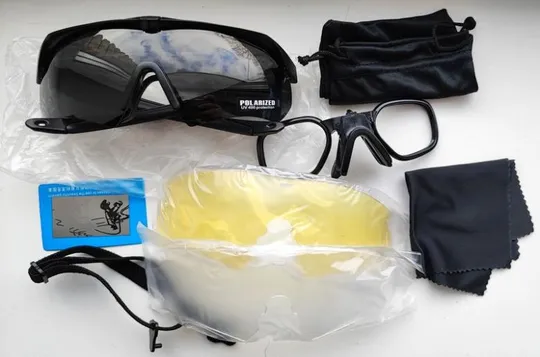 Окуляри захисні тактичні сонцезахисні ,чорні, з поляризацією Характеристики