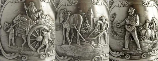 Антикварний олов'яний графин Zinn95% SKS Germany Інтернет-аукціон