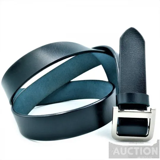 Купити Жіночий шкіряний ремінь темно-синій