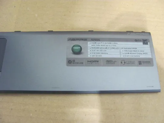 558-23 корпус панель тачпаду AP0KX000300 для Acer Aspire 5755 5755G оригінал Де купити