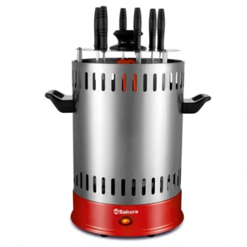 Купити Электрошашлычница профессиональная на 6 шампуров 1000W DC-7811