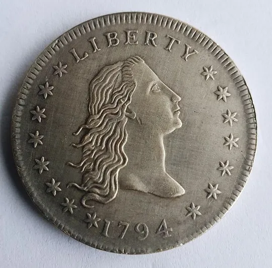 1 долар 1794 США, Розпущене волосся (можливо репліка обігового часу) Ціна