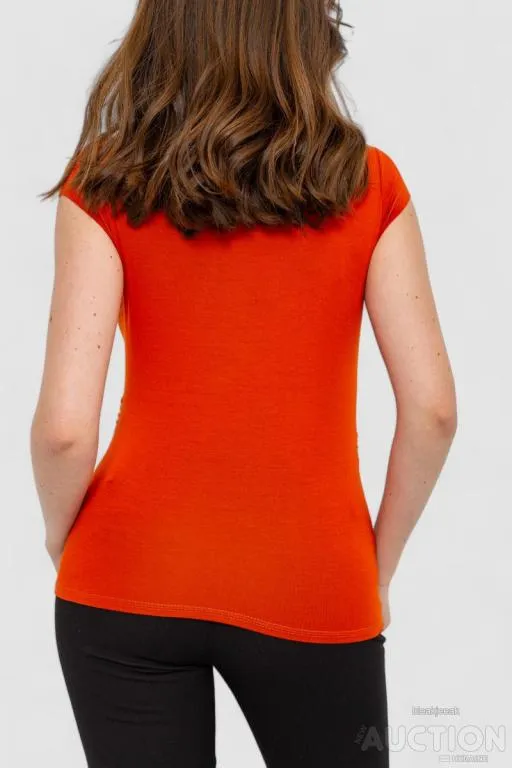 Футболка женская, цвет терракотовый, 186R606 Продаж