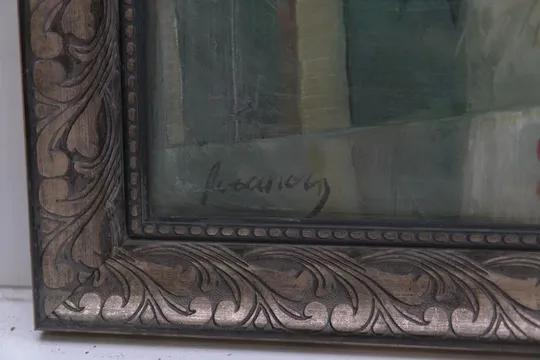 Купити картина Натюрморт цветы. картон масло В раме 62х50 см, без рамы 51х40 см №45