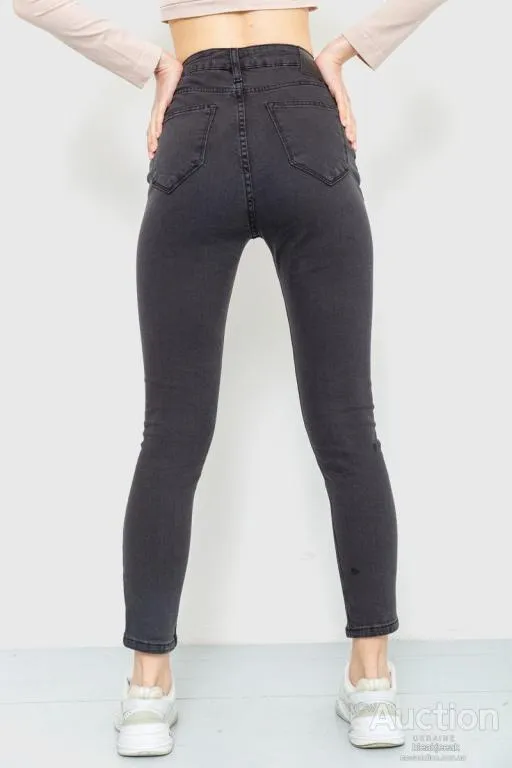 Джинсы женские skinny, цвет темно-серый, 186R0029 Продаж