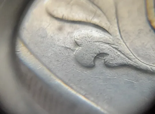 (6722) 50 копійок 1992 1АВм гарні розколи на аверсі у лівому нижньому листку (50 копеек 1992) Продаж