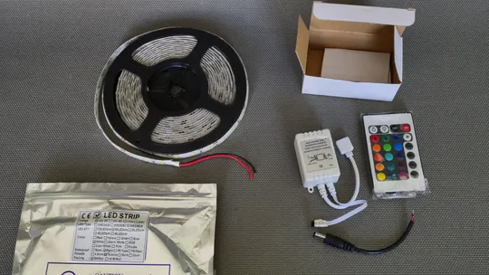 Влагозащищенная светодиодная лента, LED 12V 14,5W/m 60LED/m 5m. с пультом управления * Ціна