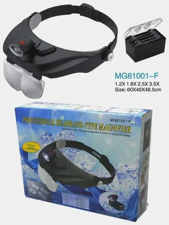 Бінокулярна лупа  з Led підсвічуванням (MG81001F) З аукціону