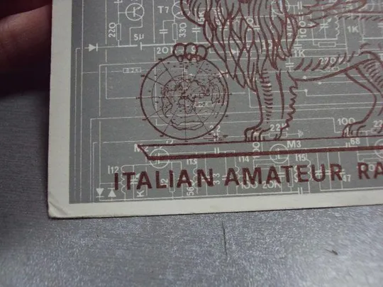 карточка радиообмена QSL италия 1983 №2357 Інтернет-аукціон