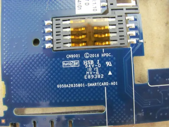 №247-29 SMART CARD READER 6050A2835801 для HP Elitebook 850 G3 оригінал З аукціону