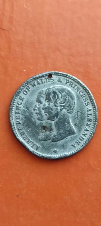 1863 год редкая медаль свадьба принца Альберта Эдуарда(будущего короля Британии Эдуарда 7-го) wd856 Ціна