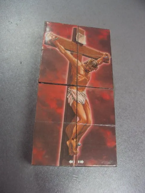 Купити кубики головоломка пазл распятие иисуса склейка №10995