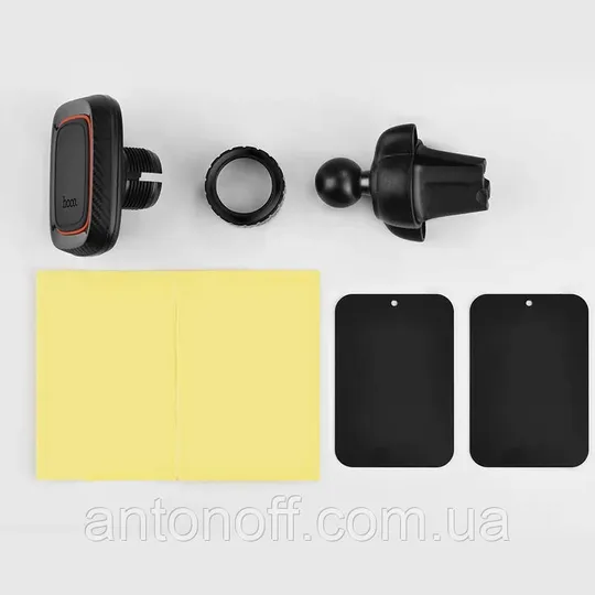 Автотримач Hoco CA23 для телефона магнітний в решітку повітрообдув Чорний Продаж